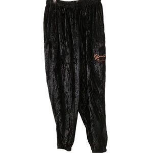 Karl Kani Jeans Logo Vintage Black Velvet Jogger Pants Size XXL.